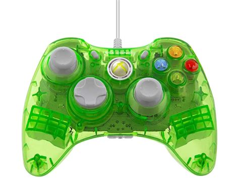 Pdp Rock Candy Xbox 360 Transparent Green Lalalime Wired Controller