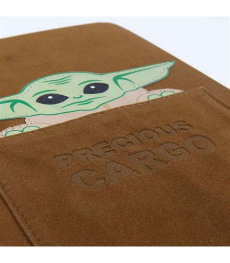 Tradineur Cuaderno De Piel A De Star Wars Con Baby Yoda Color