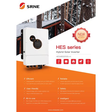 Srne Hybrid On Grid Solar Inverter Kw V Hes Series Shopee