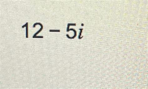 Solved 12-5iWrite the complex number in polar form | Chegg.com