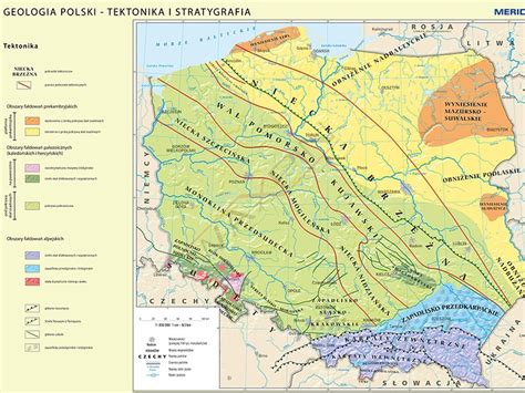 Mapa Geologia Polski Tektonika I Stratygrafia Mapa Cienna