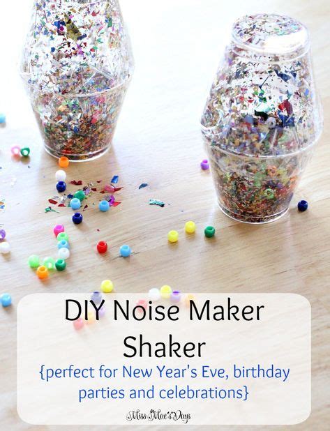 Diy Noise Maker Shaker Kids New Years Eve New Years Crafts Crafts