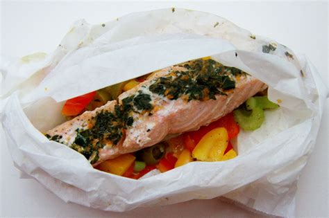 Zalm En Papillote Met Groentjes Munt En Sinaasappel Jessie S Cuisine