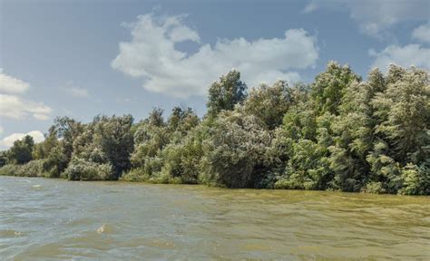 Danube River with Clouds in Vilkove, Ukraine Stock Image - Image of ...