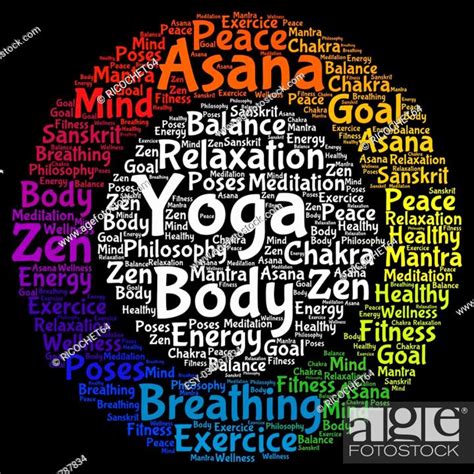 Yoga Word Cloud Concept Stock Photo Picture And Low Budget Royalty