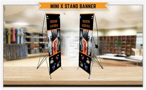 STANDY Wale Mini X Stand Banner Indoor Promotional Small Display Stand