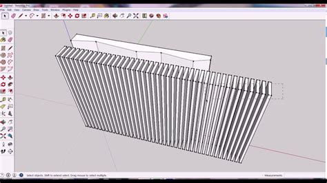 Sketchup Modeling Feature Wall Geometric Youtube