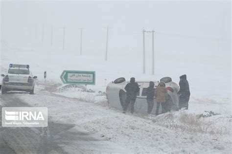 آخرین خبر عکس کولاک، برف و تصادف در جاده‌های کردستان‎