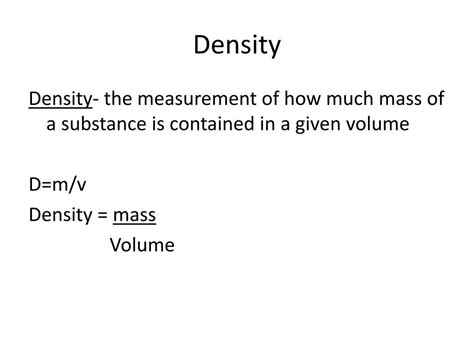 Ppt Density Powerpoint Presentation Free Download Id5241684