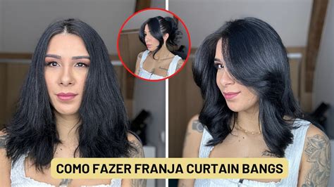 Como Fazer Franja Curtain Bangs Sozinha Em Casa Por Jessicatthings