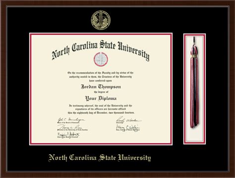 North Carolina State University Tassel Edition Diploma Frame In Delta