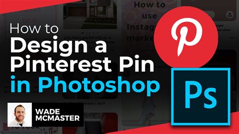 How To Create Pinterest Pins Using Photoshop Youtube