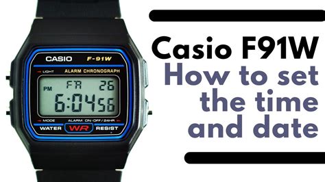 How To Set The Time And Date On A Casio F W Casio F W Manual