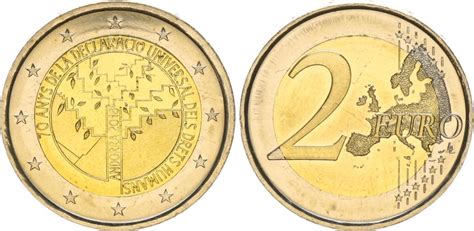 2 Euro 2018 2 Gedenkmünze Andorra 2018 70 Jahre Deklaration der