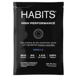 Habits ProteÍna Vegana Sobre Individual Sabor Vainilla High Performance