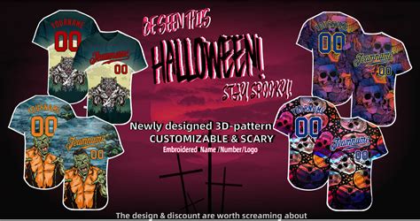 Halloween Personalized Ts Pumpkin Baseball Jerseys Honor Night