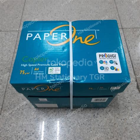 Jual Kertas A4 75gr Paperone 1 Dus Kertas Hvs A4 75gr Mirage 70gr Jakarta Utara Hm