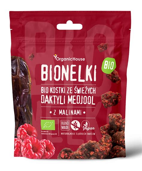 Kostki Daktylowe Z Malinami Bezglutenowe Bio G Organichouse