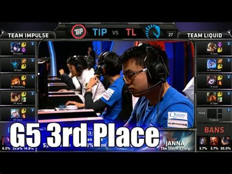 Team Impulse Vs Team Liquid Game Rd Place S Na Lcs Spring