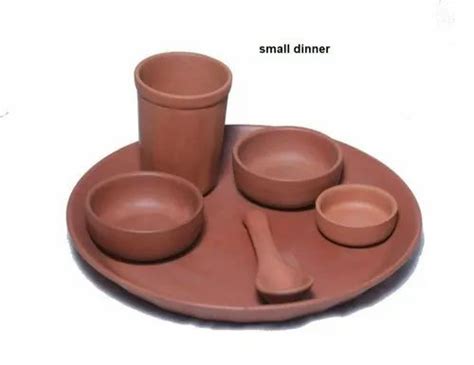 Mittikalaa Clay Terracotta Small Dinner Set For Home 6 At Rs 280set