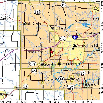 Brookline, Missouri (MO) ~ population data, races, housing & economy