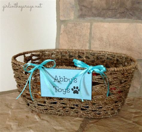 Basket for Dog Toys | Girl in the Garage®