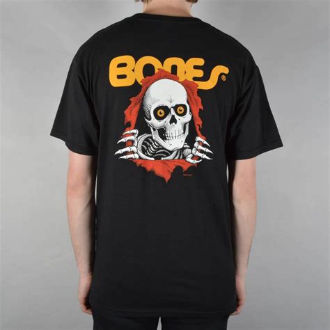 Powell Peralta Bones Powell Peralta Ripper Skate T Shirt Black Skate Clothing From Native