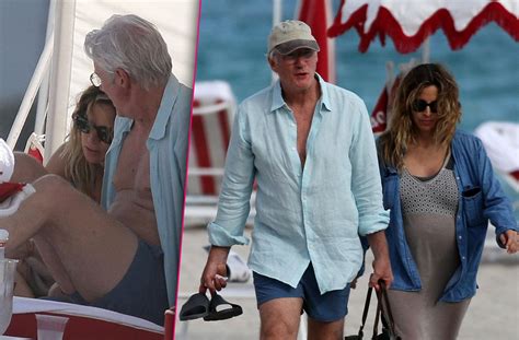 Richard Gere & Pregnant Wife Alejandra Silva Spend Day In Miami Beach