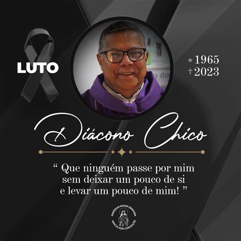 Luto Diácono Sandrionir Siqueira Notícias