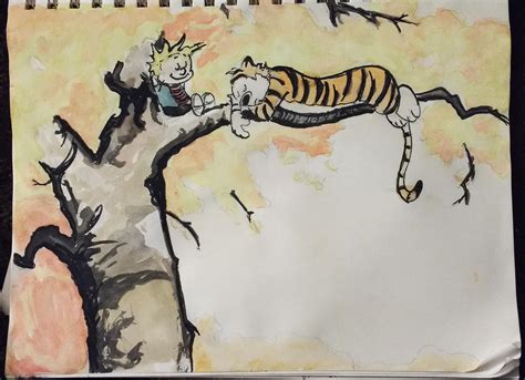 Calvin And Hobbes Watercolor What I Love Most About Calvin And