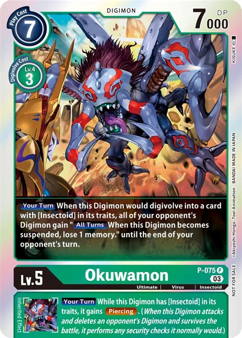 Okuwamon Winner Pack Blast Ace Digimon Promotion Cards Digimon Card Game