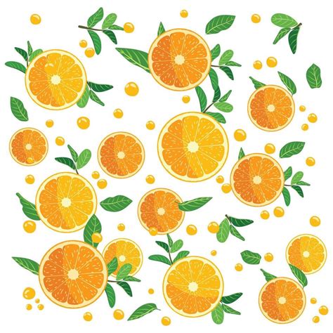 Drops Fresh Orange Fruits With Leaf Slice With White Background