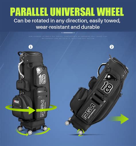 Pgm Qb097 Whosale Golf Bag Waterproof Custom Logo Nylon Golf Bag With Wheels 企业官网