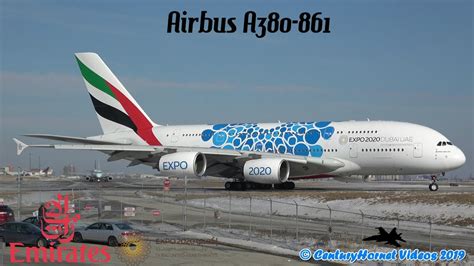 Emirates Dubai 2020 Expo Blue Livery Airbus A380 861 Departure