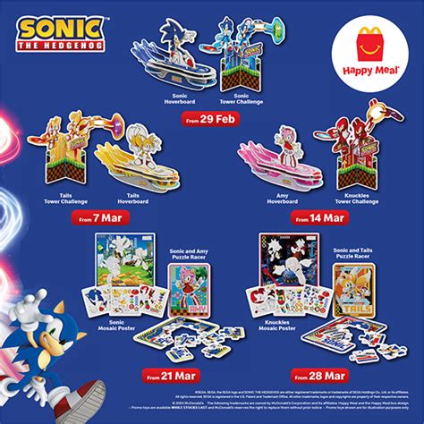 Mcdonald S Happy Meal March Sonic The Hedgehog Toys