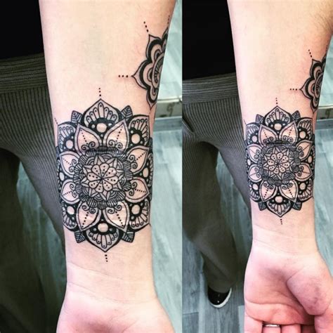 Incredible very detailed black ink flower tattoo on wrist - Tattooimages.biz