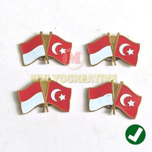 Jual Dijual Pin Indonesia Bendera Magnet Pengait Persaabatan Turki