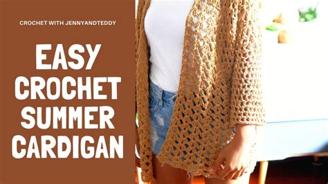 Crochet Beach Cover Up Tutorial Summer Cardigan Youtube