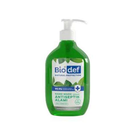 Biodef Natural Protection Mint Green Tea Hand Wash Botol