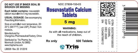 Rosuvastatin Tablets Fda Prescribing Information Side Effects And Uses