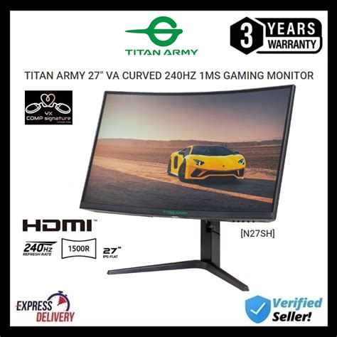 Titan Army Va Curved Hz Ms Gaming Monitor N Sh Shopee Malaysia