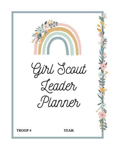 Girl Scout Troop Leader Planner | Girl scout troop leader, Girl scouts ...