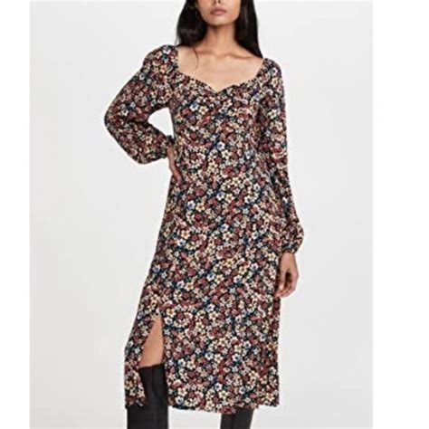 Lost Wander Dresses Lost Wander Nwt Ditsy Floral Midi Dress