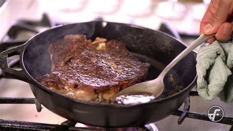 How To Make Pan Seared Butter Basted Steak Youtube