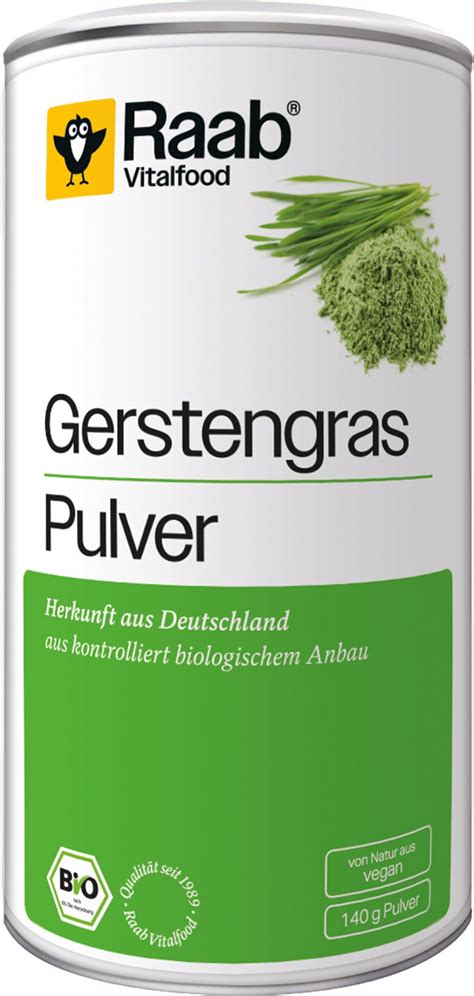 Gerstengras Pulver Bio Raab Vitalfood Vitalabo