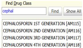 How Do I Find All The Drugs In A Given Drug Class In The National