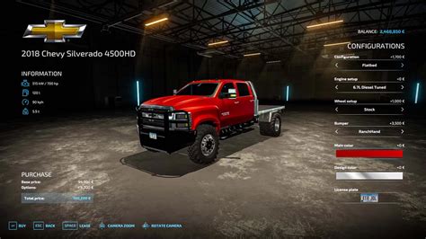 CHEVROLET SILVERADO 4500 Forbidden Mods Einfach Verboten Gut