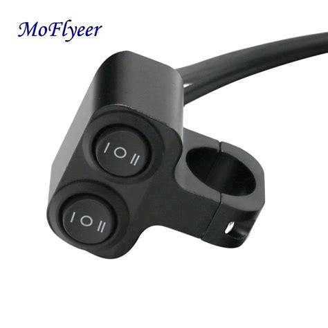 MoFlyeer 22mm Aluminum Alloy Motorcycle Handlebar Control Switch Button