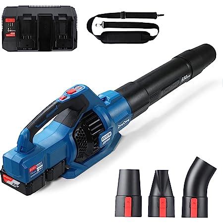 Amazon Rualion Cordless Leaf Blower Electric Leaf Blower Battery