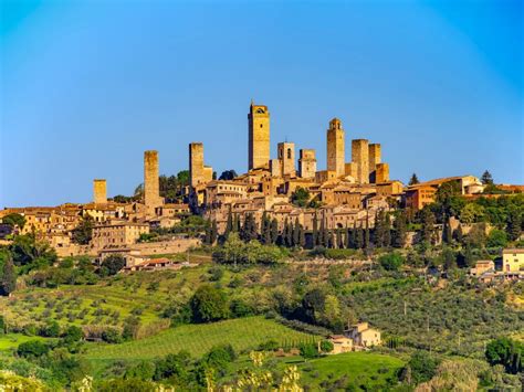 Pueblos De La Toscana San Gimignano Italia It